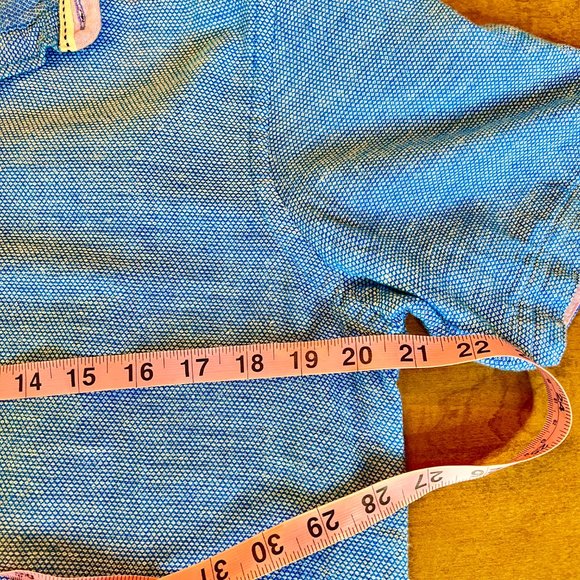 Report Collection Men's Short  Sleeve Button Down Soft Linen Blend Shirt XL - Picture 5 of 7